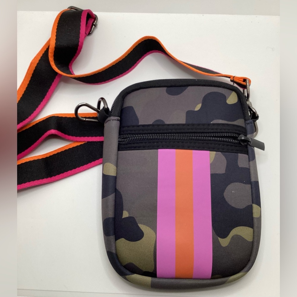 Haute Shore Water Resistant Neoprene Camo cross body bag/belt bag